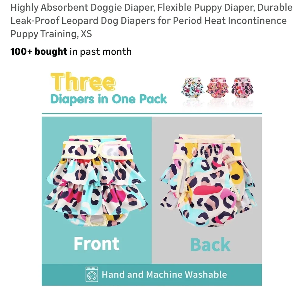 N/A dog diapers